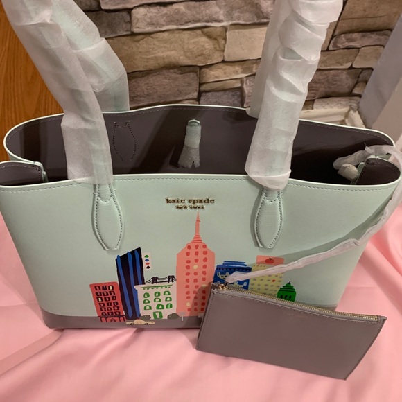 Authentic Kate Spade leather rock Center large tote/pouch - Picture 12 of 15